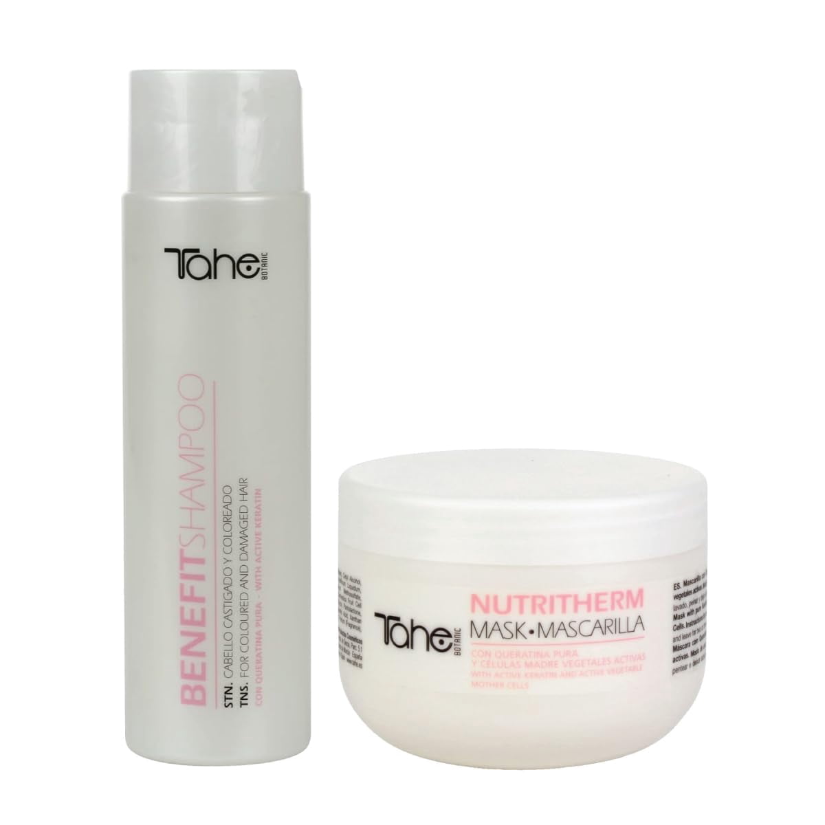 Tahe Botanic Kit - Benefit Shampoo and Nutri-Therm Mask 300ml each