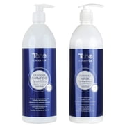 Tahe Defender Kit - Shampoo 1000ml + Mask 1000ml For Blonde Hair, With Coconut Oil and Marine Keratin