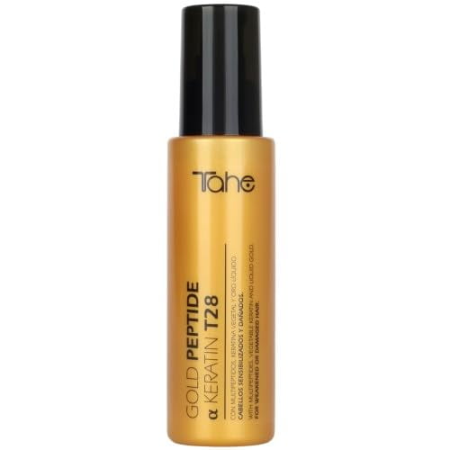 Tahe Gold Peptide Keratin Serum T28 for Damaged Hair with Multipeptides, Vegetable Keratin and Liquid Gold, 100 ml