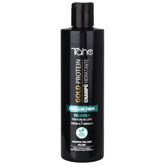 Tahe Gold Protein Shampoo for Fine Hair that Adds Volume, Hydration, and Revitalization, 300ml