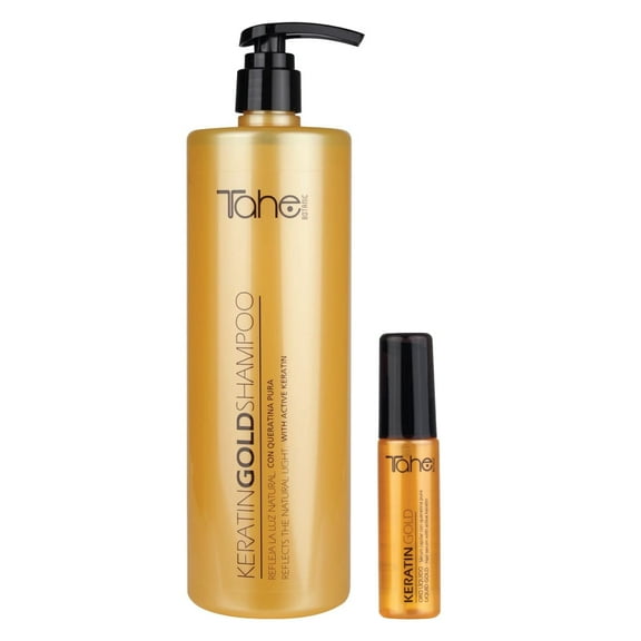 Tahe Keratin Gold Shampoo 1000ml + Keratin Gold Serum 30ml
