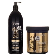 Tahe Magic Rizos Kit - Low Poo Shampoo 1000ml, Intensive Hair Mask 3 in 1 700ml, Curly Method