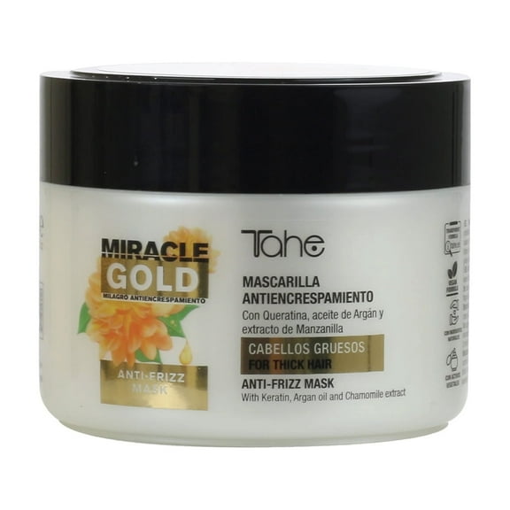 Tahe Miracle Gold Frizz Control Mask for Thick Hair, 300 ml