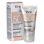 Tahe Sun Protect Face Cream with Color and Sun Protection 50+, Waterproof, 50ml Color 02