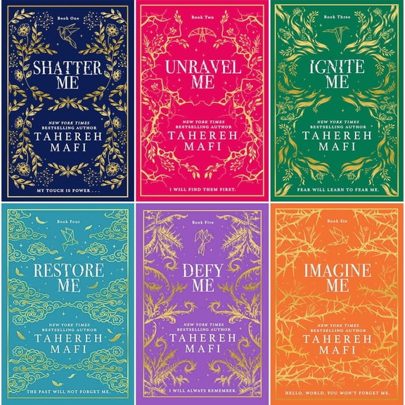 Tahereh Mafis Shatter Me Complete Collectors Edition Series (Shatter Me, Unravel Me, Ignite Me. Restore Me, Defy Me, Imagine Me)