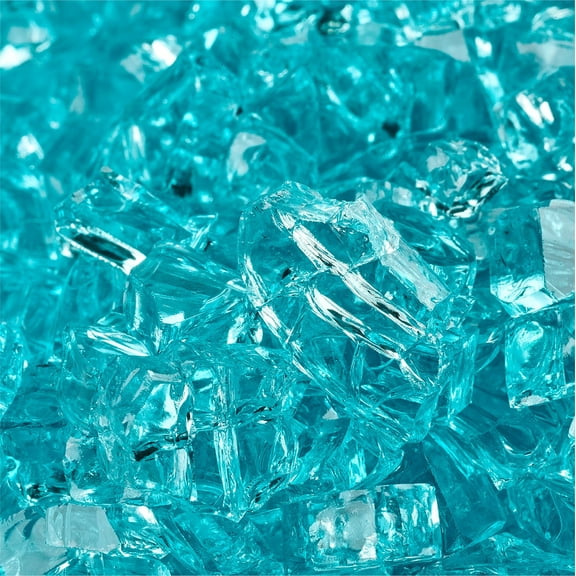 Tahitian Blue Fire Pit Glass | 1/4", 10 lbs
