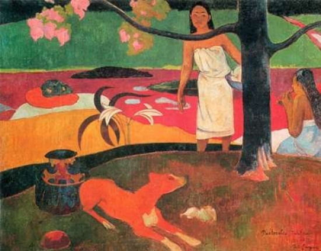 Tahitian Pastorals Canvas Art - Paul Gauguin (22 x 28)