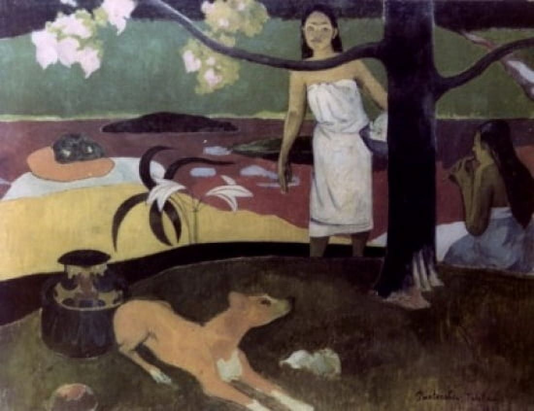 Tahitian Pastorals by Paul Gauguin oil on canvas1893 1848-1903 Russia St Petersburg The Hermitage Canvas Art - Paul Gauguin (24 x 36)