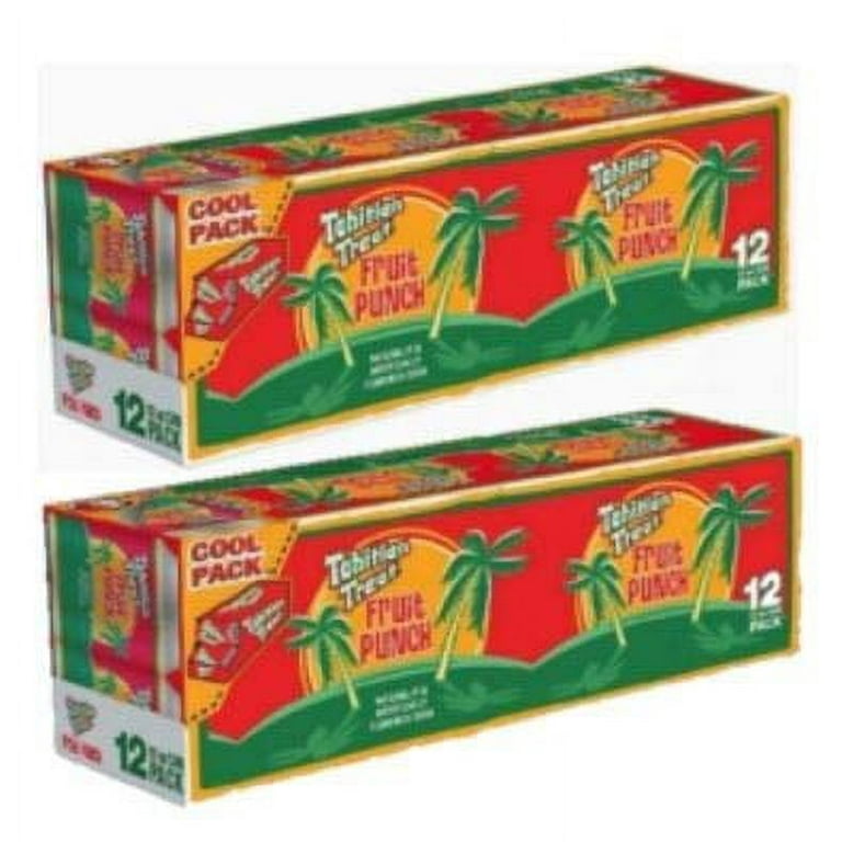 Tahitian Treat Carbonated Fruit Punch Soft Drink, 12oz Cans, Pack
