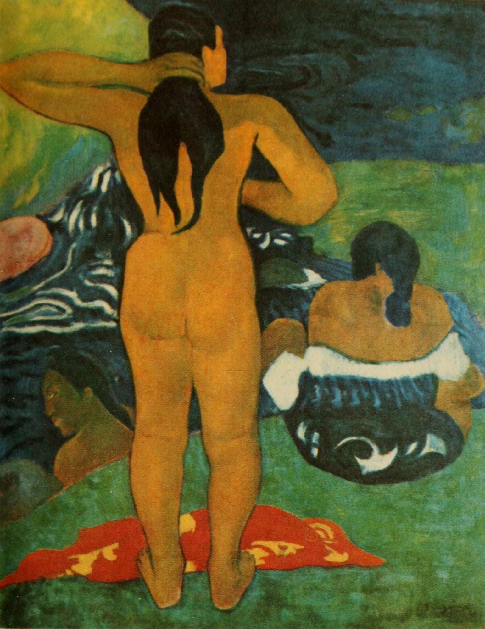 Tahitian Woman on Beach 1891-2 Canvas Art - P Gauguin (18 x 24)