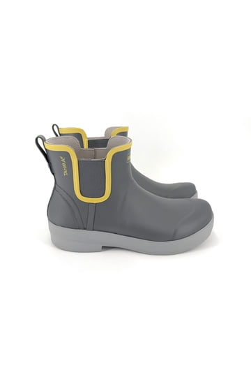 靴 YELLO LOOSE FIT SHORT BOOTS gray Cut Boot