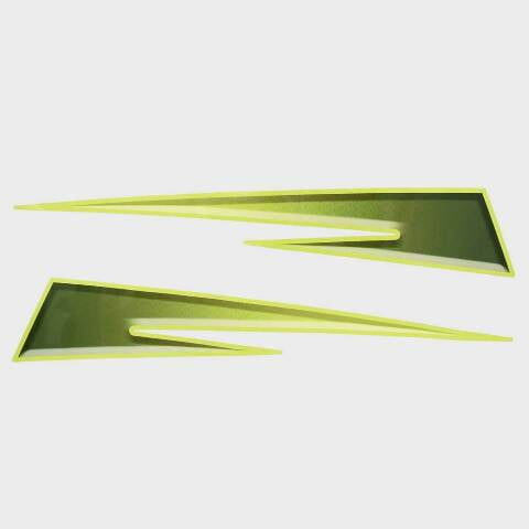 Tahoe Boat Graphic Decals 362976/362978 | T16 Lime Stickers (Set of 2)