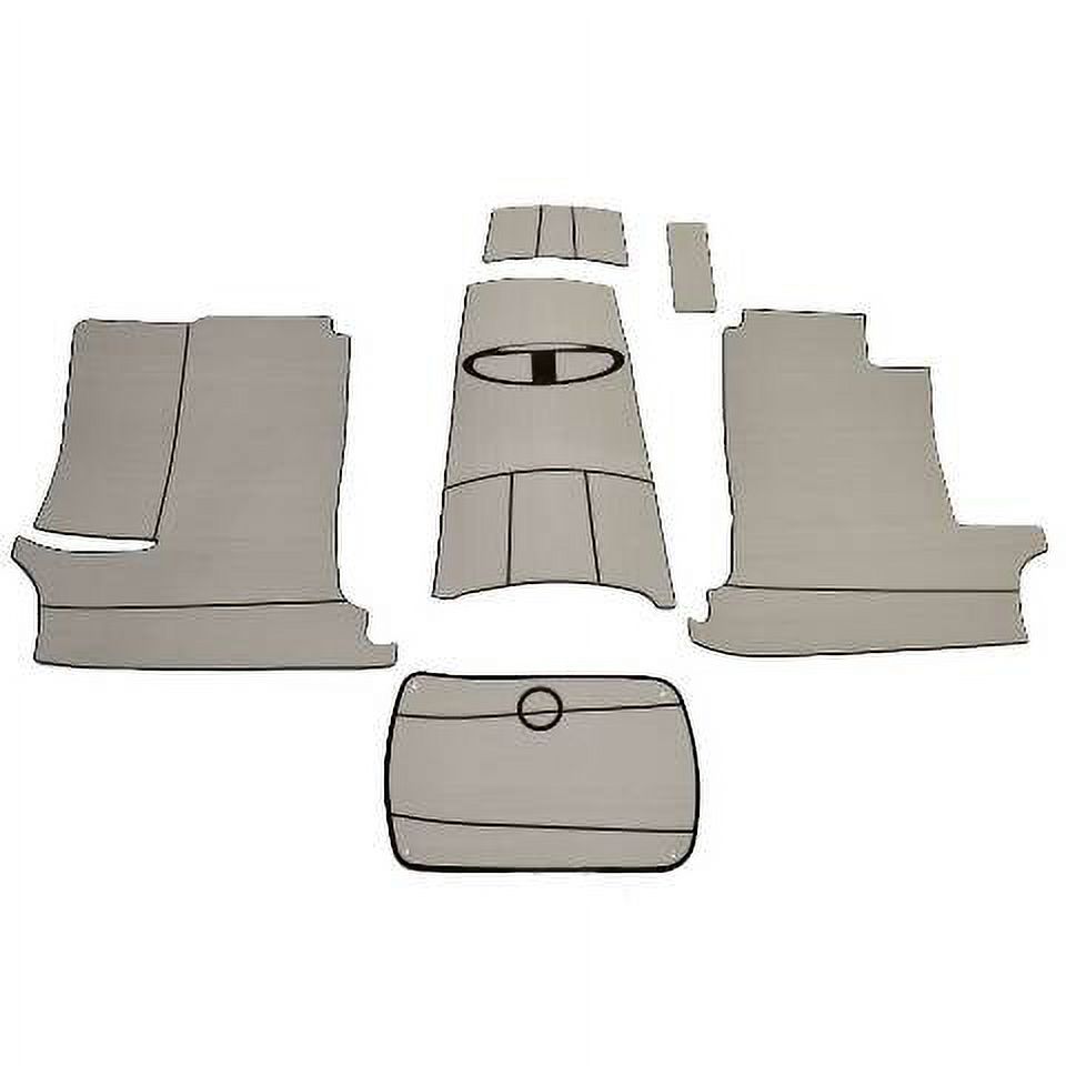 Tahoe Boat NonSkid Cockpit Mats 323823 T16 Titanium Gray (Set of 6