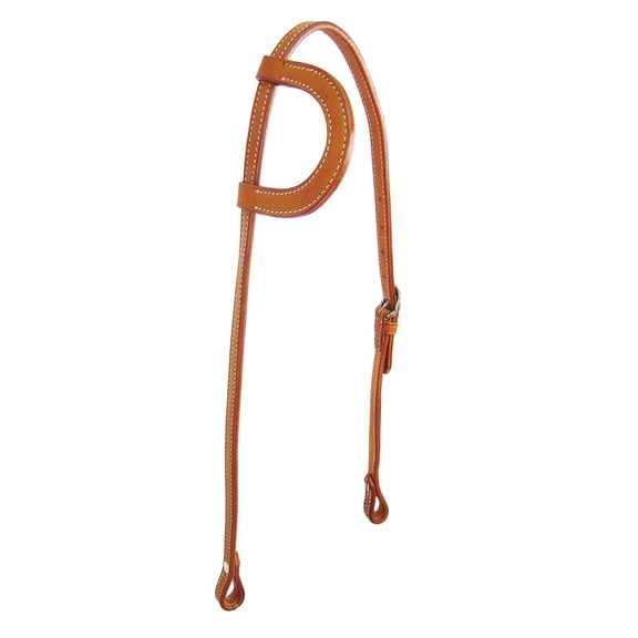 Tahoe Double Layer Slip Ear Headstall - USA Leather - Pony - Pony - London Tan