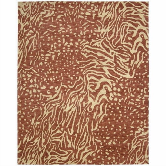 Tahoe Modern Rust/Beige Area Rug