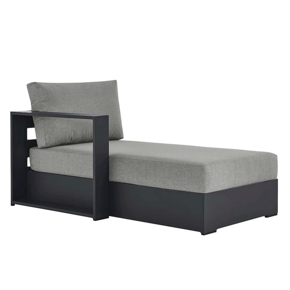 Tahoe Modular Left-Facing Chaise Lounge in Gray Gray