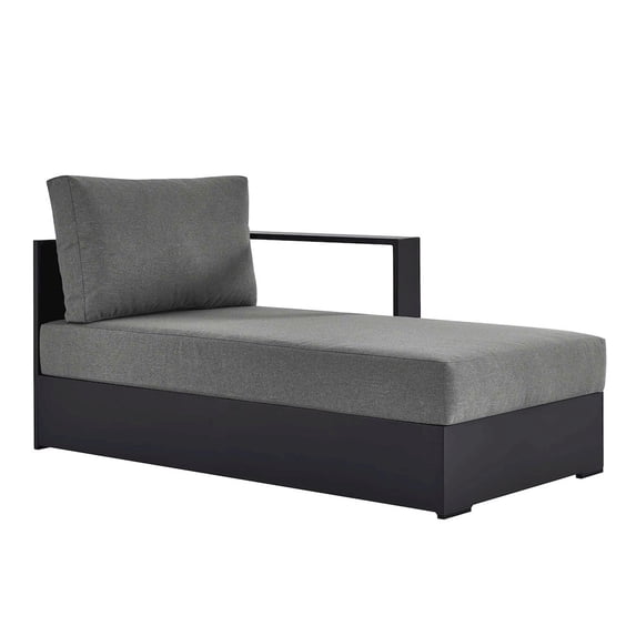 Tahoe Modular Right-Facing Chaise Lounge in Gray Charcoal