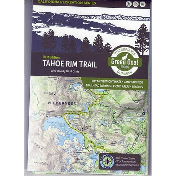 Tahoe Rim Trail Map 1st Edition