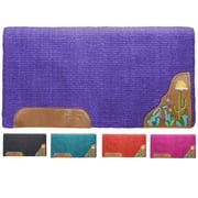 Tahoe Tack 34 x 36 Zara Cactus Solid New Zealand Wool Western Saddle Blanket