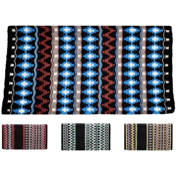 Tahoe Tack 34" x 38" Livia New Zealand Wool Western Show Saddle Blanket