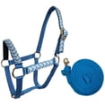 thumbnail image 1 of Tahoe Tack Patterned Nylon Mini Horse Halters with Padded Noseband and Matching 7’ Soft Grip Lead Rope - 6 Month Warranty, 1 of 3