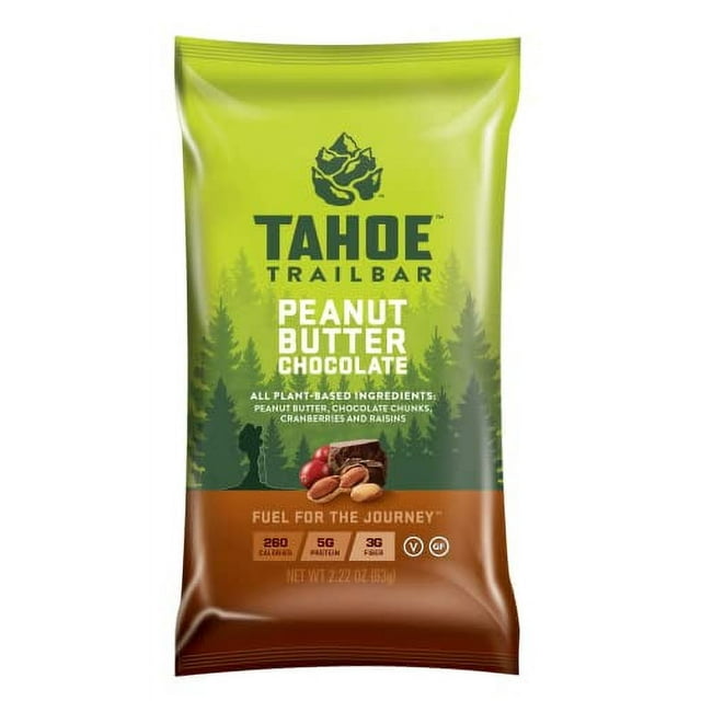 Tahoe Trail Bar, PlantBased Natural Energy Bar (2.22 Ounce Protein Bar