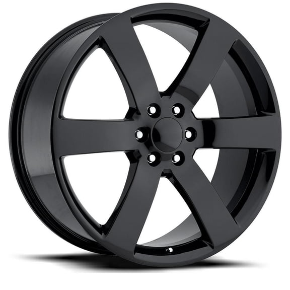Tahoe Wheels 22X9 6X5.5 +22 HB 78.1 Tbss 1500 Tahoe Suburban Gloss Black With Cap FR Series 32 Factory Reproductions