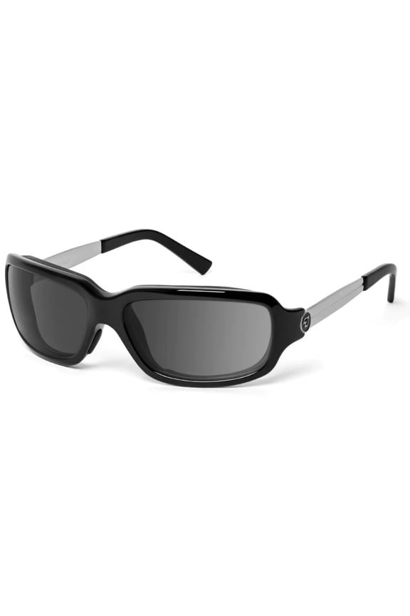 Tahoe Wind Blocking Padded Foam Light Sensitivity Sunglasses, 100% UVA + UVB Protection, Glossy Black Frame/Ultra Dark Lenses