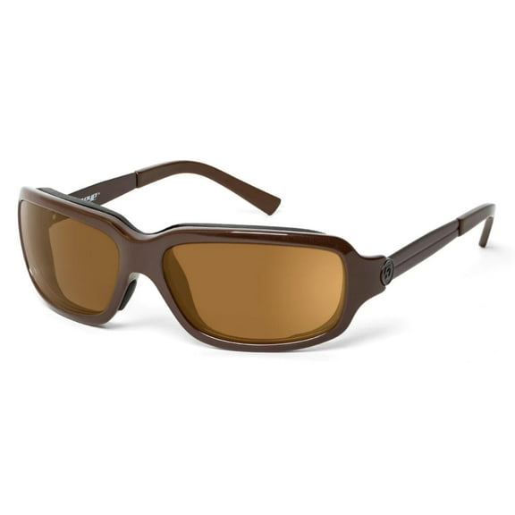 Tahoe Wind Blocking Padded Foam Polarized Sunglasses for Outdoors, 100% UVA + UVB Protection, Milk Chocolate Frame/Polarized Copper Lens