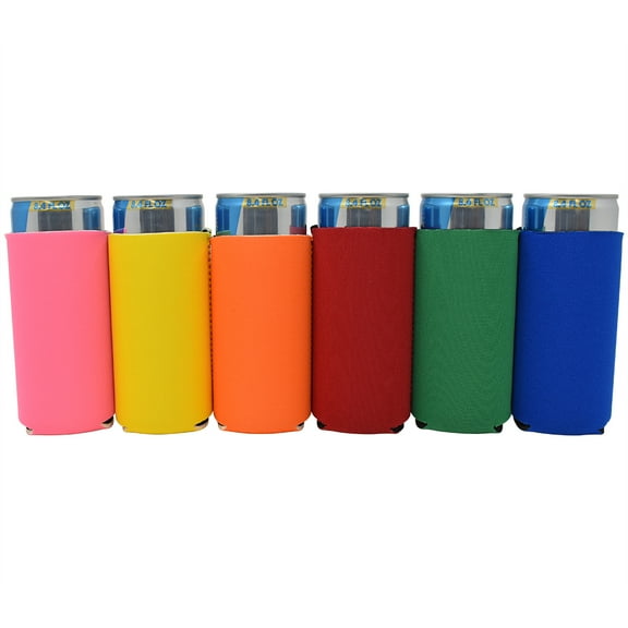 TahoeBay 8.4oz Can Sleeves - Mini Red Bull and IZZE Compatible Neoprene Drink Coolies (Multicolor, 6)