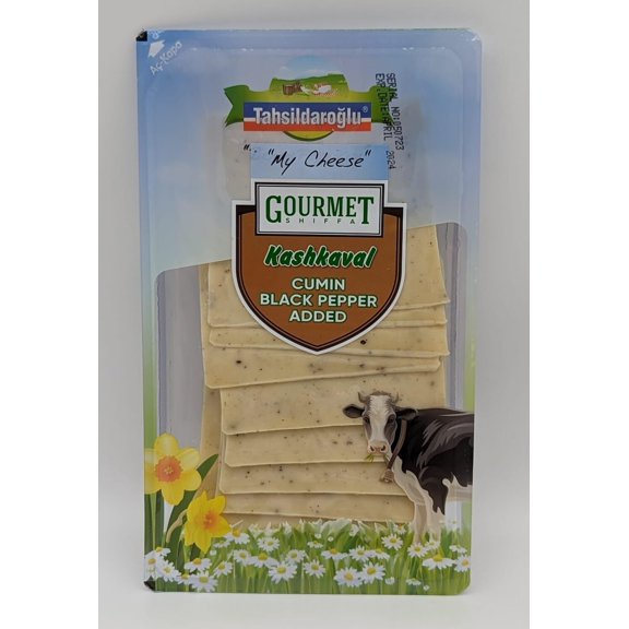 Tahsildaroglu Gourmet Shiffa Sliced Kashkaval with KKS1Cumin & Black Pepper 200g