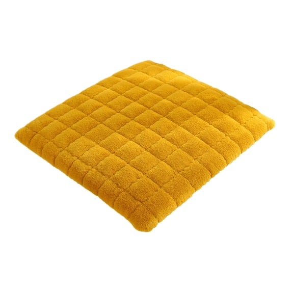 Tahtuvzn 15x15" Seat Cushion Chair Cushions Thicken Soft Pad Winter Warm Office Sit Mat Feelers Stool, Gifts for Mom, Yellow