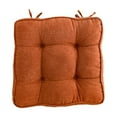 thumbnail image 1 of Tahtuvzn 17x17" Cotton Seat Cushions for Home Use Tufted Corduroy Floor Living Room Tatami, Gifts for Family, Orange, 1 of 6