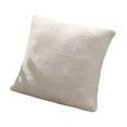 thumbnail image 1 of Tahtuvzn 17x17" Solid Color Woven Knitted Pillow, Gifts for Family, White, 1 of 6