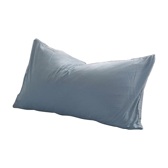 Tahtuvzn 29x18" Pillow Case without Printing Washed Head Cover Bedding Solid Color Clear and Multi-color Selection Elegant Not, Gifts for Mom, Blue
