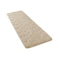 thumbnail image 1 of Tahtuvzn 47x19" Bath Rug Embossed Bathroom Mat Water Absorbent and Washable Rugs-Non Thick-Soft Comfortable Carpet for Shower, Gifts for Family, Beige, 1 of 3