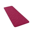 thumbnail image 1 of Tahtuvzn 47x19" Bath Rug Embossed Bathroom Mat Water Absorbent and Washable Rugs-Non Thick-Soft Comfortable Carpet for Shower, Gifts for Friend, Red, 1 of 2