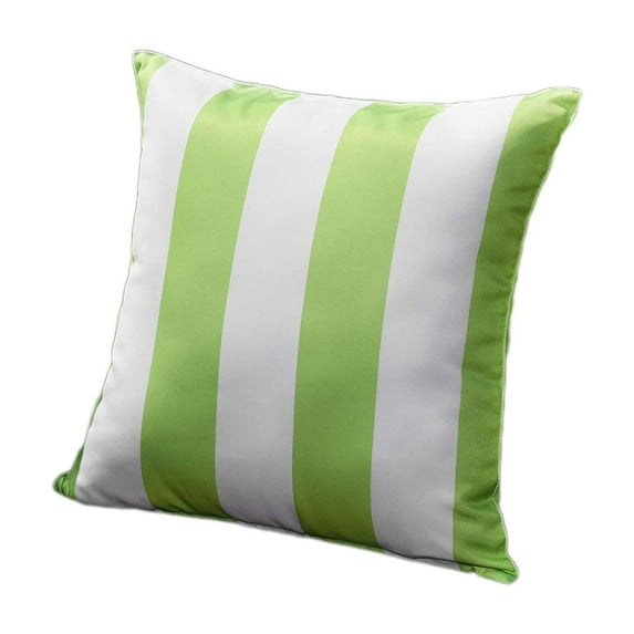 Tahtuvzn 9x9" Outdoor Water Proof Pillow Stripe Printed Tent Garden Cushion Cover Fade Set, Gifts for Mom, Green