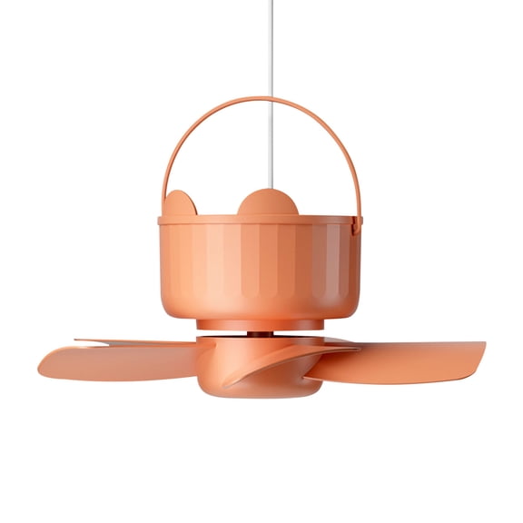 Tahtuvzn School ABS Orange Portable Ceiling Fan
