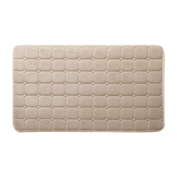 Tahtuvzn Absorbent Soft Memory Foam Mat Bath Bathroom Bedroom Floor Shower Rug Decor