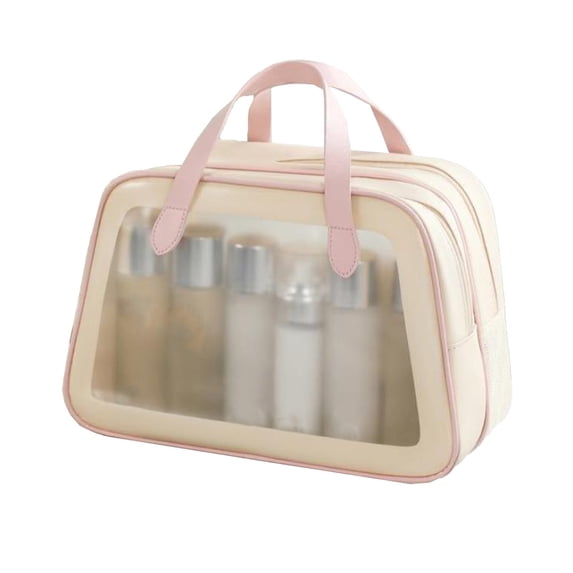 Tahtuvzn Bags for Women Clearance! Travel Toiletry Bag Easy Clean Makeup Organizer Through Hanging Cosmetic Bag Travel Accessories Full Sized Toiletries Shampoo, Toothbrush Bags for Women