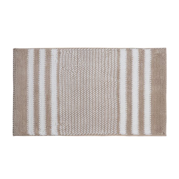 Tahtuvzn Bathroom Rugs Clearance! Extra Thick Microfiber Striped Door Mat Non Slip Bathroom Kitchen Entry Rug Water Absorbent Floor Mat for Bathroom Kitchen Doorway Foot Mat, Home Gift