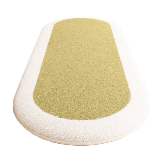 Tahtuvzn School Bathroom Rugs Soft Bedroom Mats Shaggys for Oval Room Carpet Living Runner Comfortable Water Absorption Non Slip Thick Machine Washable Rug