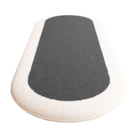 Tahtuvzn School Bathroom Rugs Soft Bedroom Mats Shaggys for Oval Room Carpet Living Runner Comfortable Water Absorption Non Slip Thick Machine Washable Rug