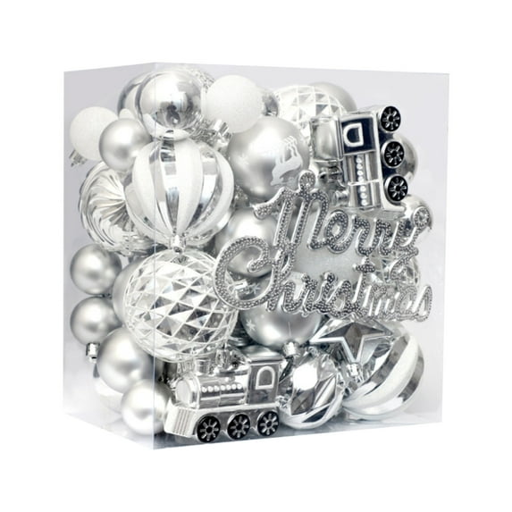 Bwiyojiz Christmas Decor Count 65pcs Decorations 65 Balls Set Pendant Tree Decoration, Home Gifts