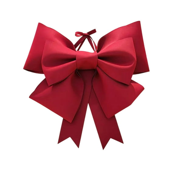Bwiyojiz Christmas Decor DIY Bowknot Material Kit Decoration Party Set Props EVA, Home Gifts, Red