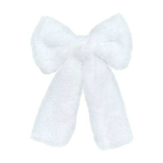 Tahtuvzn Christmas Decor Decoration Bow Tree Wreath and Outdoor Door Plushs Party Atmospheres Props, Gifts for Sister, White