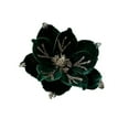 thumbnail image 1 of Bwiyojiz Christmas Decor Powder Flocking Flower High-end Fabric Decoration Simulation, Gifts for Sister, Green, 1 of 6