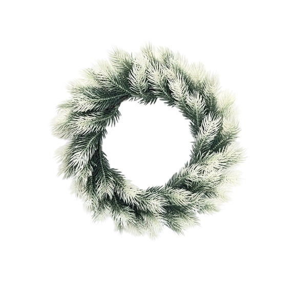 Bwiyojiz Christmas Decor Simulated Needles and Rings Decorative Flower Garlands Door Hanging Windows Border Holiday Decorations Plants, Home Gifts, Green