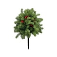 thumbnail image 1 of Tahtuvzn Christmas Decorations 22.83" Artificial Fake Flowers for Outdoor Outside Decor Bundles Faux Plants Silk Realistic Flower Look Real Plastic Porch, Gifts for Mom, Green, 1 of 6